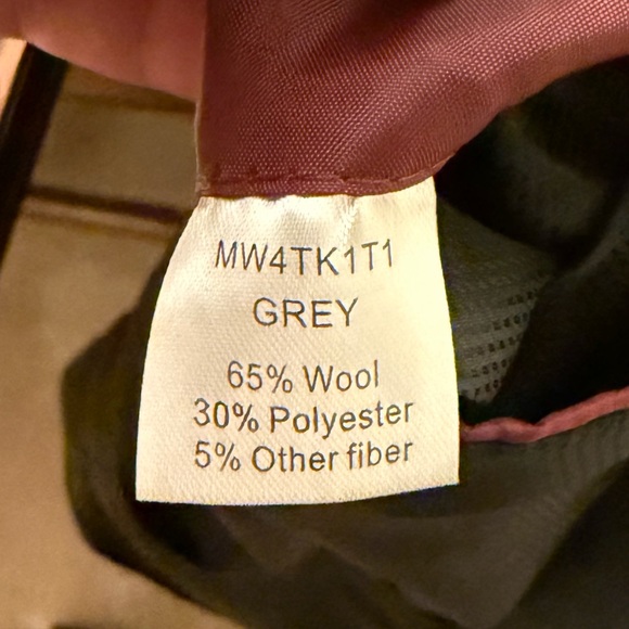 Men’s Pronto Uomo Charcoal Wool Blend Trench Pea Coat Jacket 42R - Picture 14 of 14